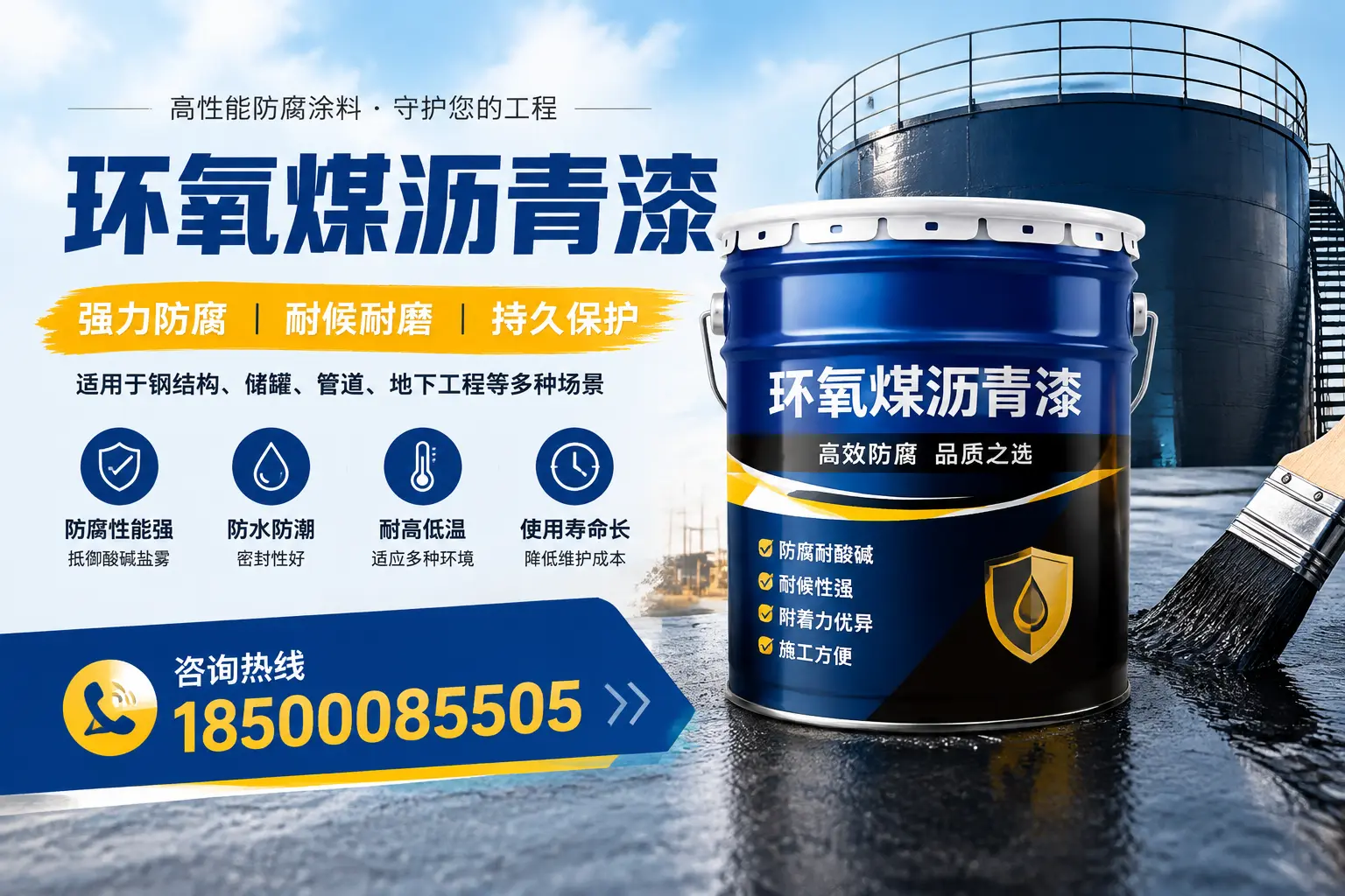 环氧煤沥青漆在工业中的应用，汉中企业的选择